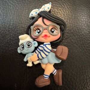 Hand Crafted Clay Figurines/ size 2.5/in